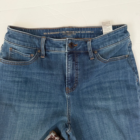 Chico’s SO Slimming Jeans Sequin Ankles size 4 Stretch - Picture 5 of 6